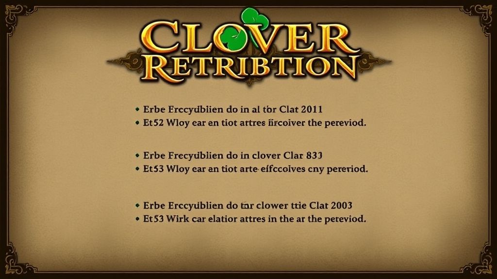 《Clover Retribution》：黑四叶草主题的Roblox奇幻冒险