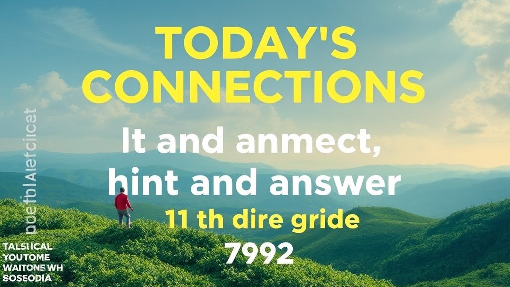 周末解谜指南：8月30日Connections全答案解析