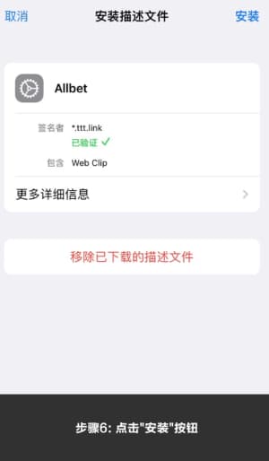 欧博iOS客户端安装流程示意图6
